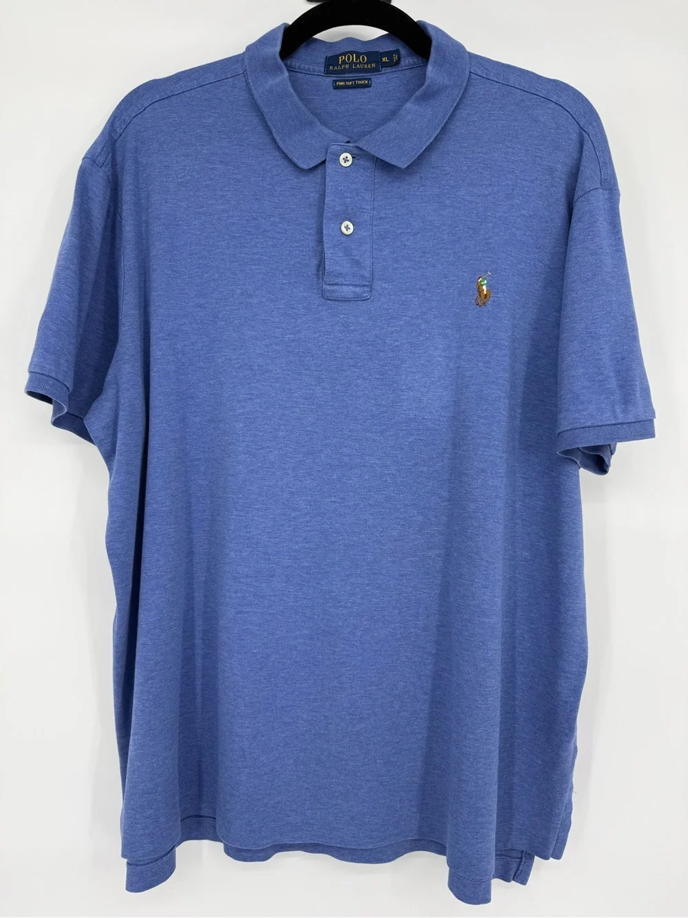 Polo Ralph Lauren Pima Soft Touch Polo Shirt XL Classic Preppy Golf Heathered